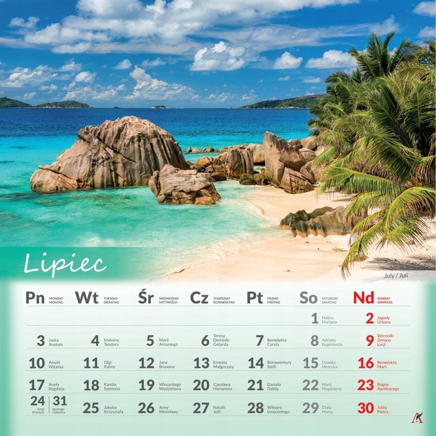 Kalendarz Wielopl. Piękno Ziemi 33x33 2023 /Artsezon