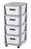 Regał 4x10L Infinity Szaro-Biały / Curver 231559