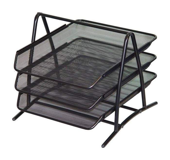 Zestaw 3 Szuflad A4 BV515-V Siatka Czarny /Tetis