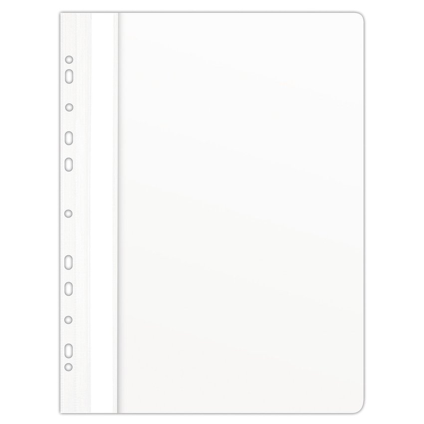 Skoroszyt Donau PVC A4 Twardy 150/160 mikr. Wpinany Biały