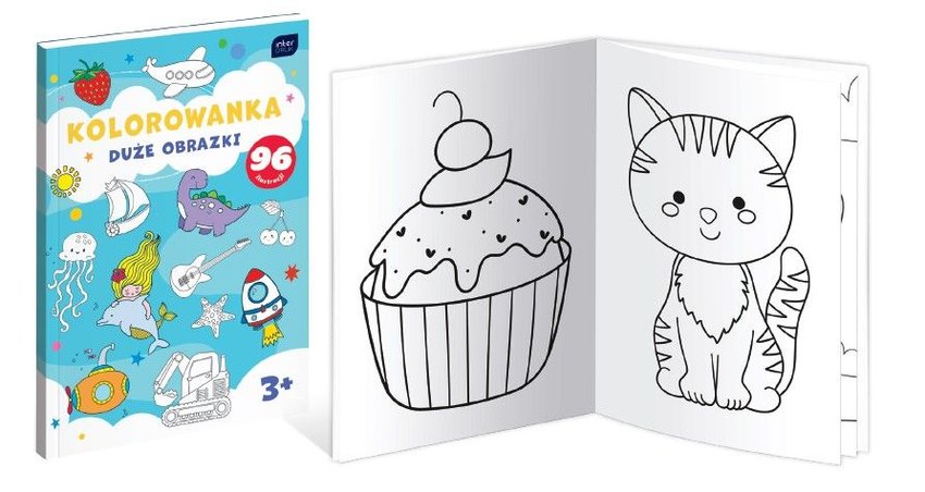 Kolorowanka A4 96 Duże Obrazki