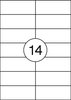 Etykiety Samoprzylepne 105x42,3mm  /Office Products