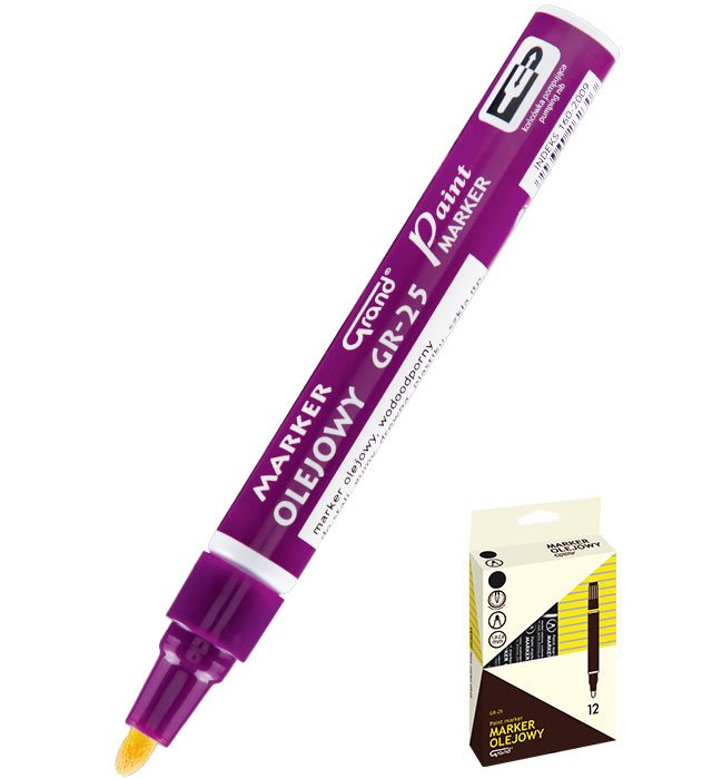 Marker olejowy GRAND GR-25 fioletowy