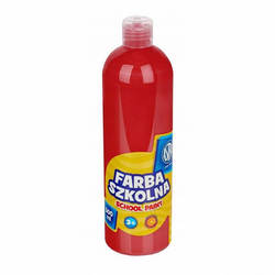 Farba Szkolna Astra 500ml Butelka [83410921] Czerwona