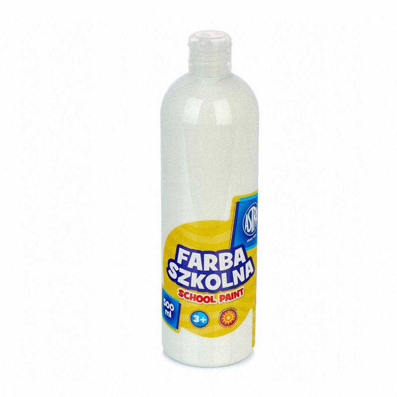 Farba Szkolna Astra 500ml Butelka [83410904] Biała