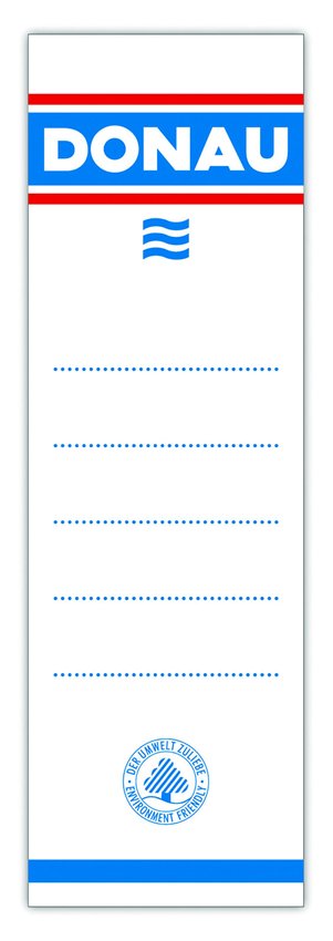 Etykiety do Segregatora 70 A'20 Wsuwane  /Donau