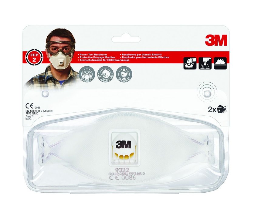 Półmaska Ochronna Z Zaworkiem 3M Cool Flow Ffp2 (9322+) Przeciw Pyłom I Mgłom