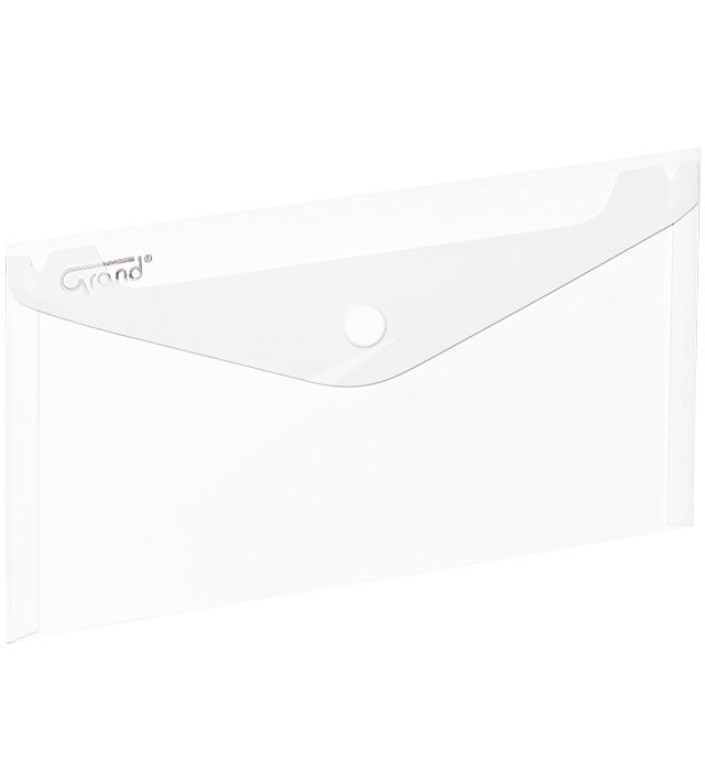 Koperta na zatrzask 225x124mm GRAND ZP-046-DL biała