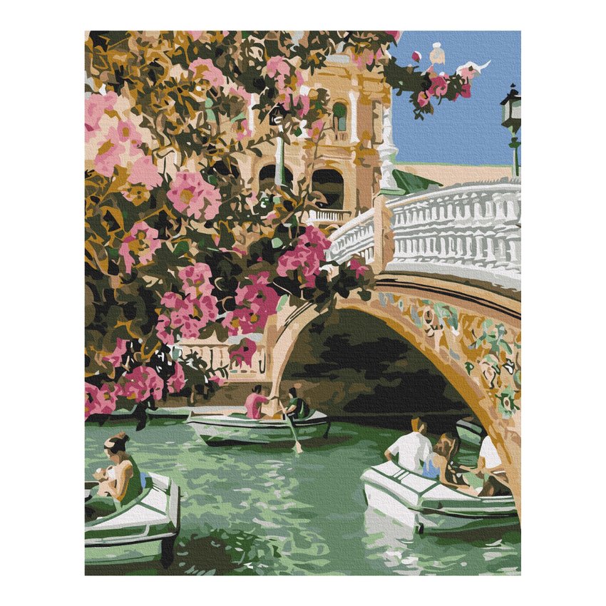 Malowanie po numerach BRUSHME 40x50 cm Wenecja wiosną 1 szt., w pudełku