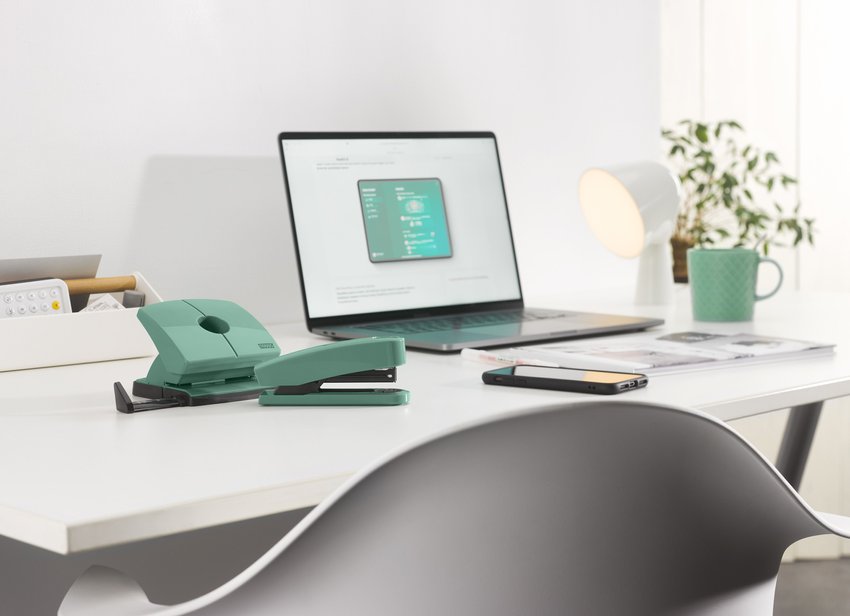 Zszywacz Novus B2 Colorid 2 Miętowy (Mellow Mint) Z Pakietem Startowym Zszywek 24/6