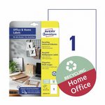 Etykiety Samoprzylepne Recyklingowe Avery Office&Home 210x297 1/A4 A'10 Białe No.LR3478-10