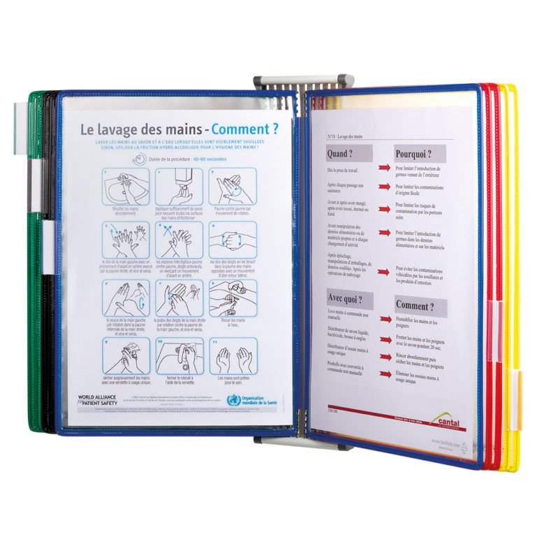 Naścienny System Prezentacyjny Tarifold A4 +10 Paneli Prezentacyjnych Zielonych