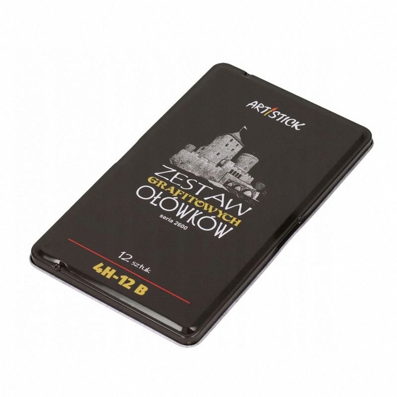 Zestaw Ołówków Grafitowych 4H-12B 12 szt.  /Artistick