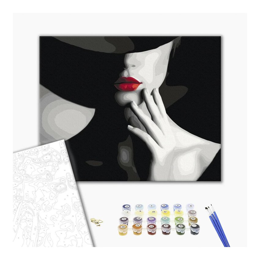 Malowanie po numerach BRUSHME 40x50 cm kolory pokusy 1 szt., w pudełku