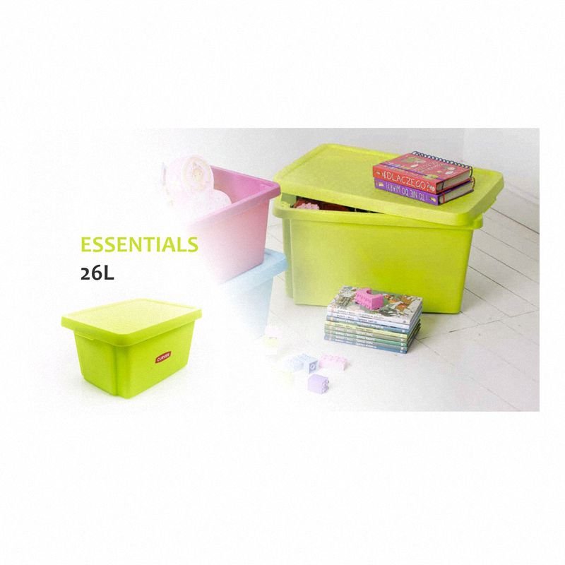 Pojemnik 26L z Przykrywką Essentials Zielony / Curver 225449