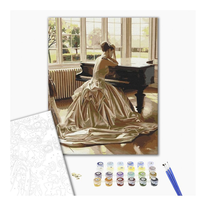 Malowanie po numerach BRUSHME 40x50 cm zmysłowa przerwa 1 szt., w pudełku