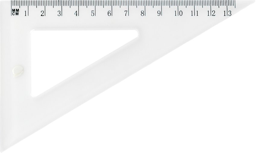 Ekierka szkolna GRAND GR-853T 13,5cm/60 Transparent
