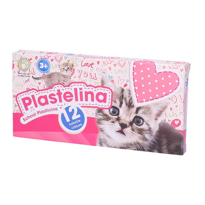 Plastelina 12 Kolorów Koty /Astra 303216009