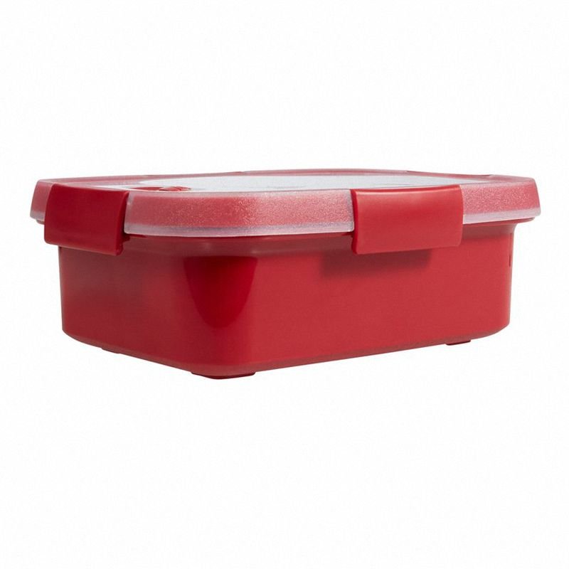 Pojemnik Na Żywność Prostokątny Smart Micro-Wave Defrost 1L Czerwony / Curver 232581
