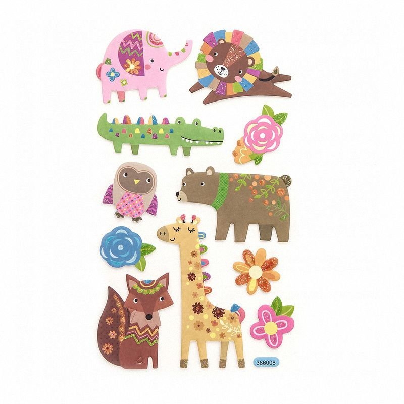 Naklejki z Pianki Zwierzęta 11szt. /DpCraft