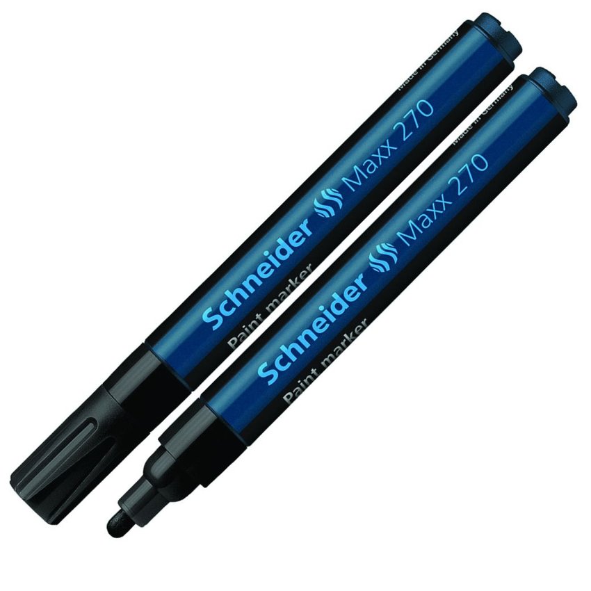 Marker Olejowy Schneider Maxx 270 Okrągły 1-3 mm Czarny