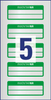 Etykiety Inwentaryzacyjne 2 Liniowe Avery 50x20 10/A4 A'5 Srebrno-Zielone No.6912