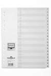 Przekładki do Segregatorów 1-20 Strona Tytułowa PP A4 20szt. Białe /Durable 616302