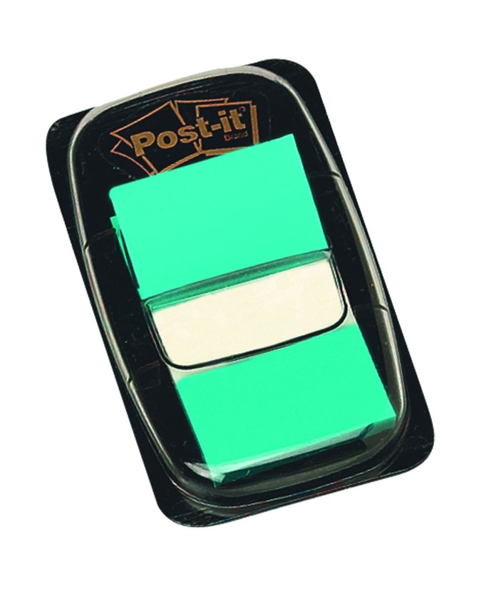 Zakładki Indeks. PP 25,4x43,2 A'50 680-23 Turkusowe /Post-it