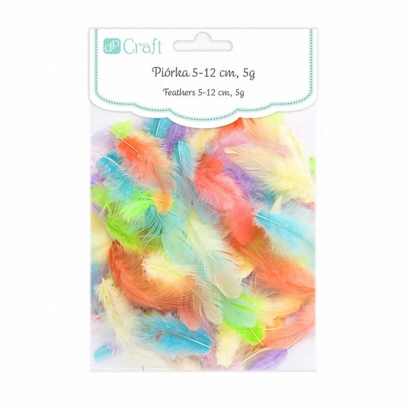 Piórka 5-12cm 5g [CEPI-103] Pastel / DpCraft
