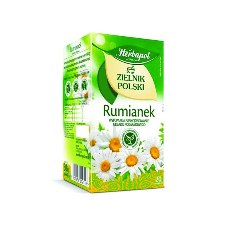 Herbata Herbapol Zielnik Polski Rumianek 20 Torebek
