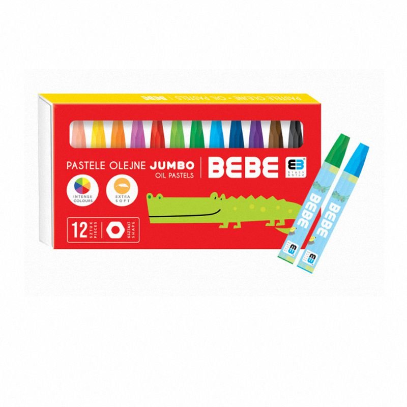 Pastele Olejne 12 kol. Jumbo B&B KIDS / Interdruk