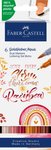 Pisak Akwarelowy Goldfaber Aqua Dwustronny Zestaw Do Handletteringu Boho 6 Szt. Faber-Castell