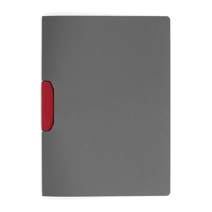 Skoroszyt z Klipsem Duraswing Color Grafitowy z Czerwonym Zaciskiem /Durable 230403