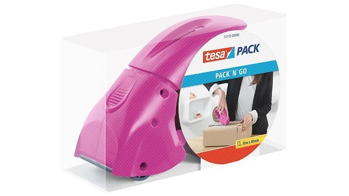 Dyspenser Tesa Pack N Go Różowy
