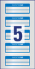 Etykiety Inwentaryzacyjne 2 Liniowe Avery 50x20 10/A4 A'5 Srebrno-Niebieskie No.6910
