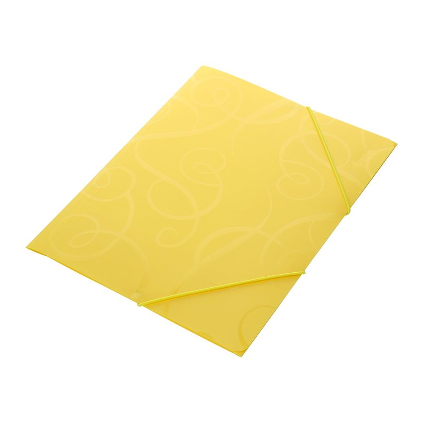 Teczka A4 PVC Na Gumkę Baroco Żółta /Forpus