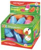 Temperówka Keyroad Orange Plastikowa Pojedyńcza Z Gumką Pakowane Na Displayu Mix Kolorów