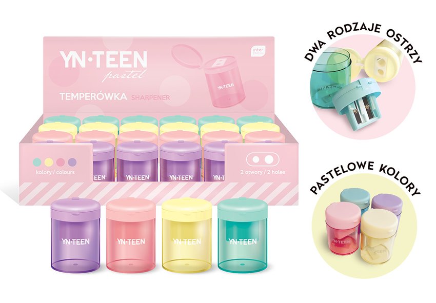 Temperówka Podwójna Z Pojem. Pastel /Interdruk