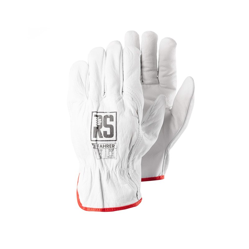 Rękawice RS Fahrer B Typu Driver Rozm.9 Białe /RS-Schutz