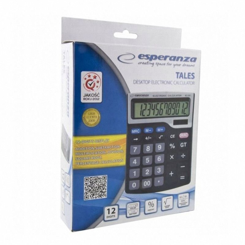 Kalkulator Biurowy Tales Czarny Esperanza