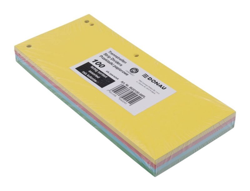 Przekładki Pap. 1/3 A4 Mix Kolorów A'100 /Donau