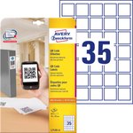 Etykiety do Kodów QR Avery 35x35 35/A4 A'25 Białe No.L7120-25