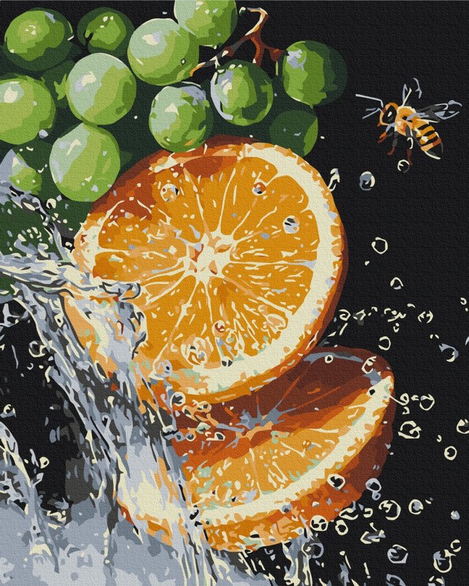 Malowanie po numerach BRUSHME 40x50 cm soczysta kombinacja 1 szt., w pudełku