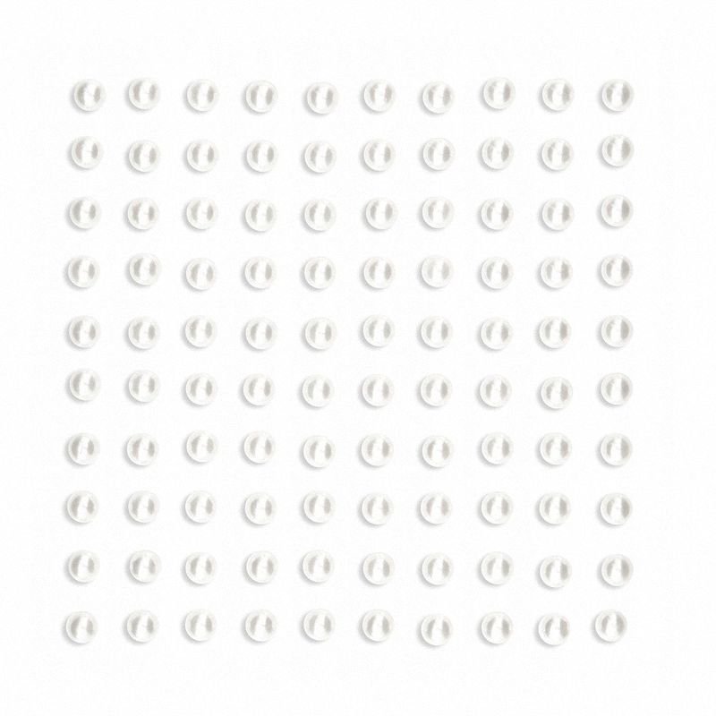 Perły Samoprzylepne 5mm A'100 Off White /DpCraft