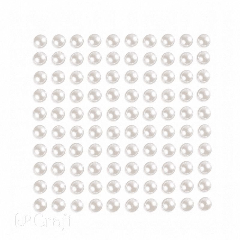 Perły Samoprzylepne 8mm A'100 Ivory /DpCraft