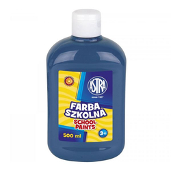 Farba Szkolna Astra 500ml Butelka [301109004] Niebieska Ciemna