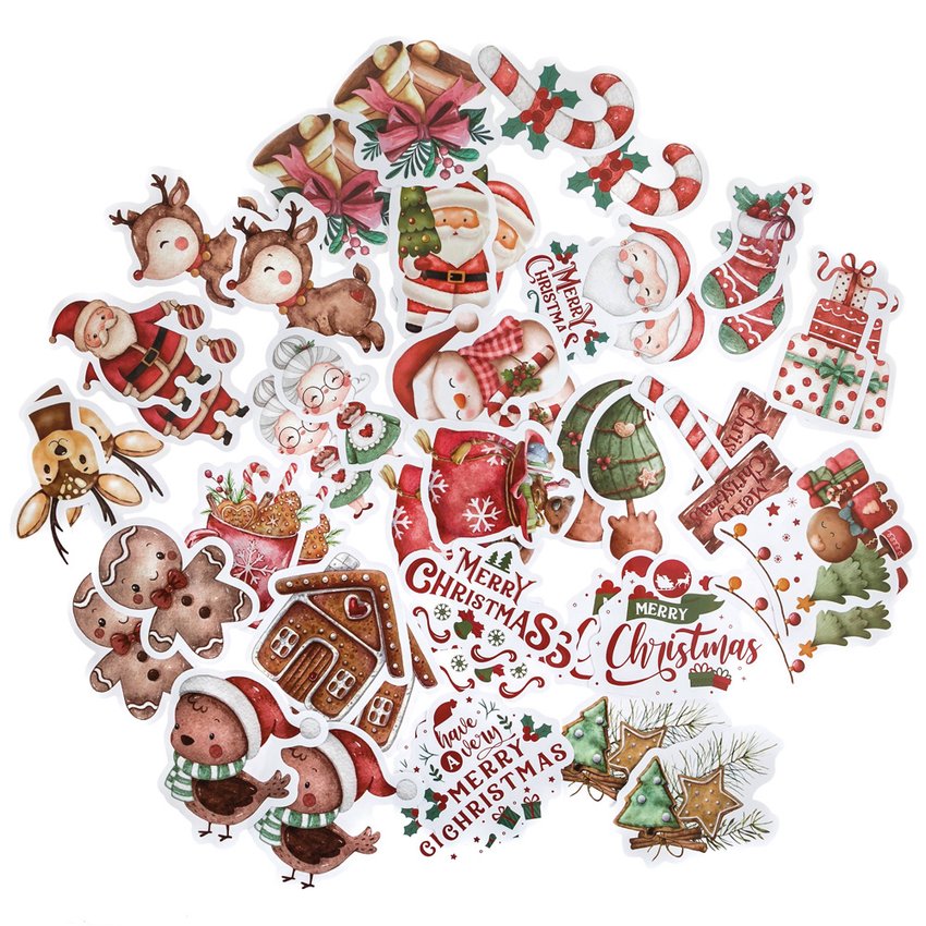 Naklejki Winylowe Świąteczne 46szt Cozy Christmas /DpCraft