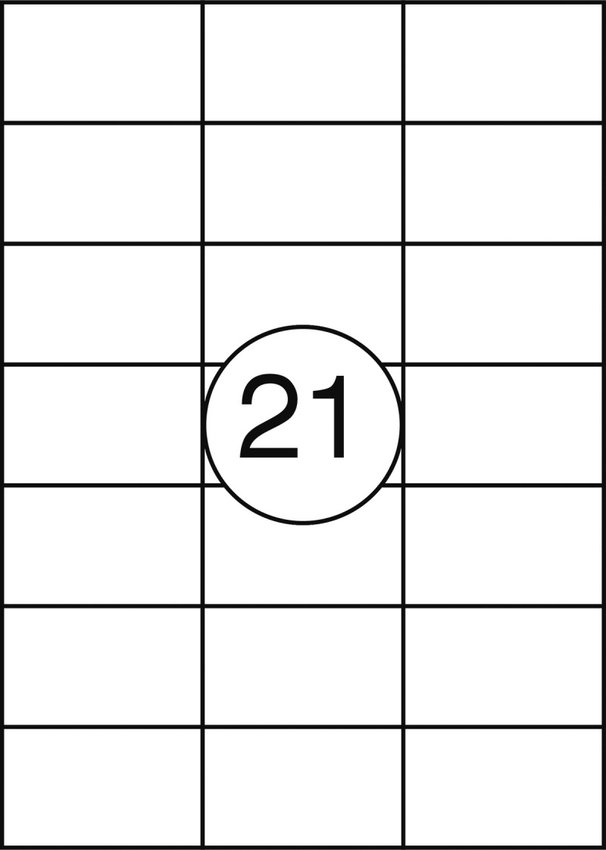 Etykiety Samoprzylepne 63,5x38,1mm  /Office Products