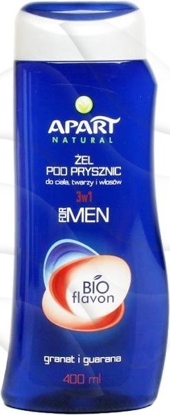 Żel Pod Prysznic Apart 400ml Men Granat i Guarana