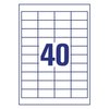 Etykiety Samop. Quickpeel Avery 48,5x25,4 Białe 40/A4 A'4000 /Avery Zweckform